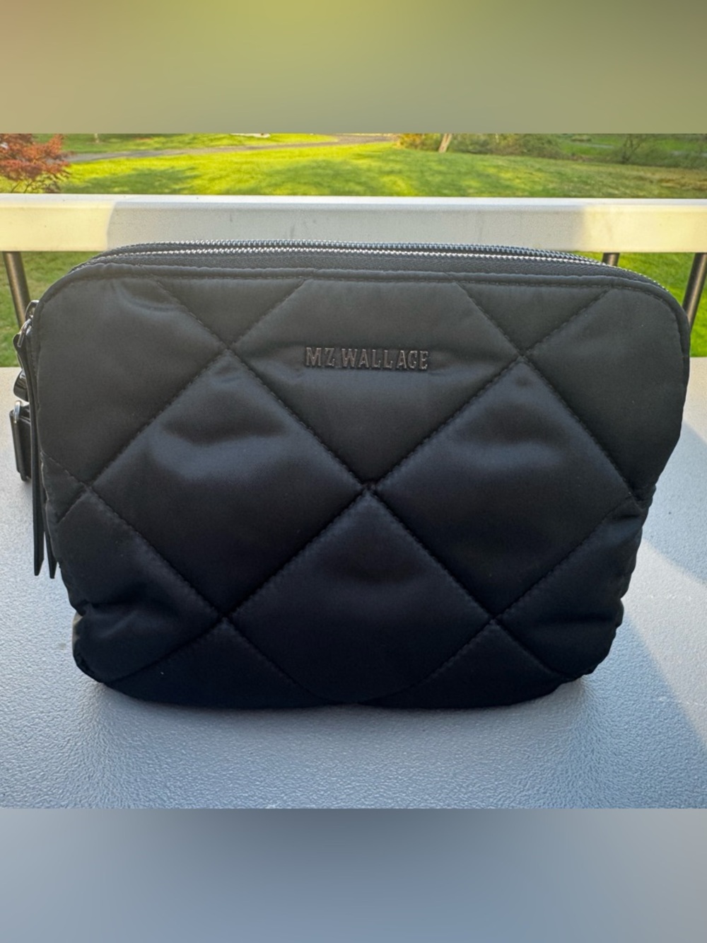 MZ Wallace Black Madison Quilted Crossbody Bag with Adjustable Strap - Picture 11 of 15